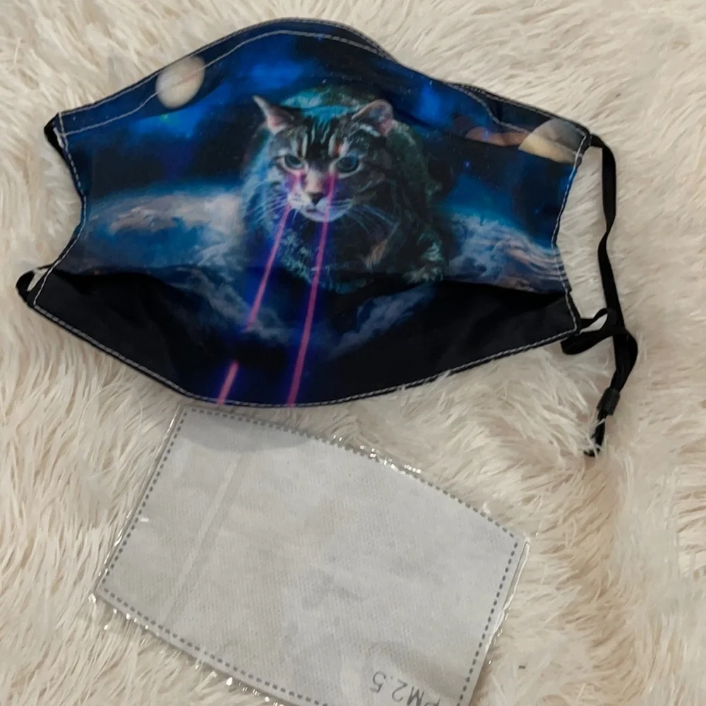 New Cat laser eyes face mask